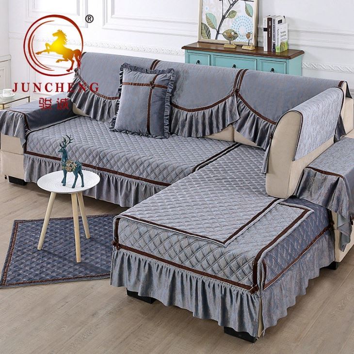 Velvet Sofa Cover Fabric